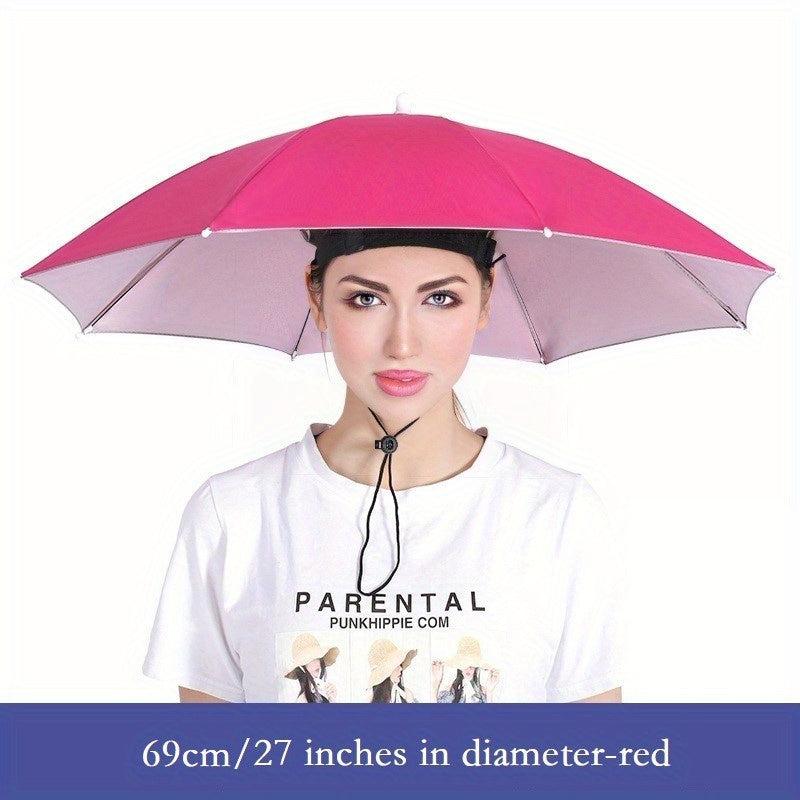 Umbrella Hats Fishing Cap Beach Umbrella Headband for Outdoor Activities
