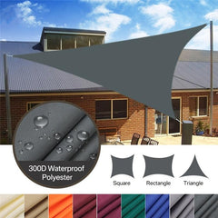 1pc 2 3 3 6 5M Triangle Sun Shade Sail Canopy UV Block Sun Shelter
