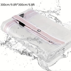 Clear Waterproof Tarp Cover Plastic Tarpaulin Sheet Heavy Duty