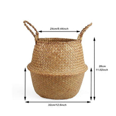 Seagrass Belly Basket - Stylish Woven Plant Pot Holder