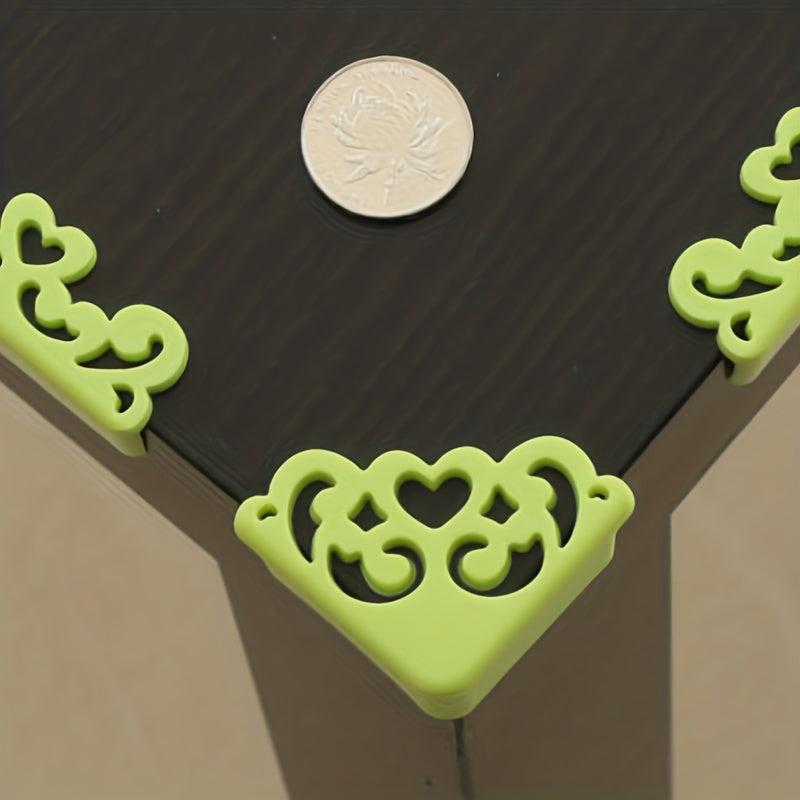 4pcs Flower Pattern Corner Protectors Soft Table Edge Guards
