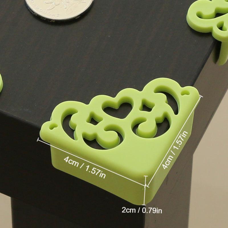 4pcs Flower Pattern Corner Protectors Soft Table Edge Guards