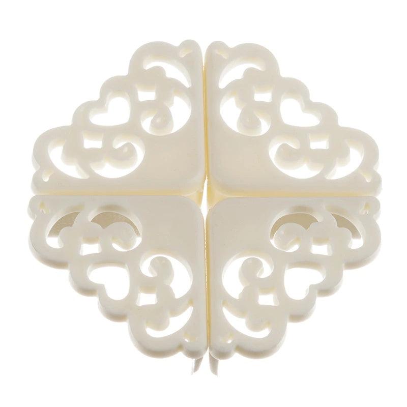 4pcs Flower Pattern Corner Protectors Soft Table Edge Guards