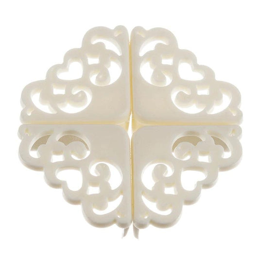 4pcs Flower Pattern Corner Protectors Soft Table Edge Guards