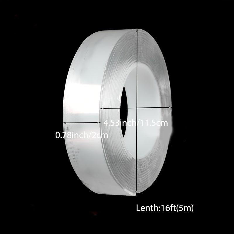 Transparent Nano Tape Washable Reusable Double Sided Adhesive Traceless Sticker