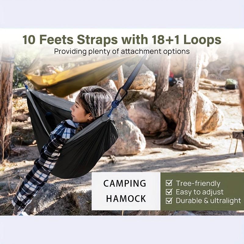 Double & Single Portable Hammock Lightweight Nylon Parachute