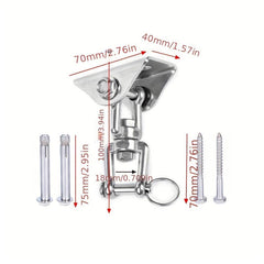 Heavy Duty Swing Hangers 360 Rotatable Suspension Hooks for Playground Porch