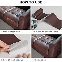 1pc Leather Repair Patch Self Adhesive Redecoration Tape for Sofa Car Seat