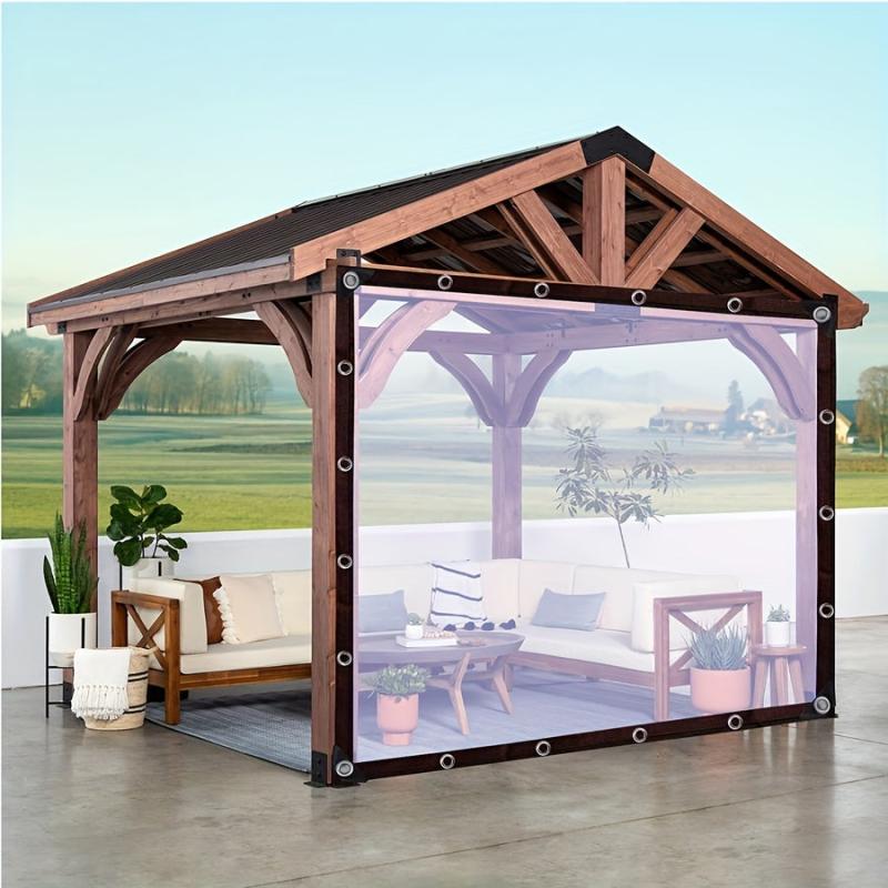 Clear Tarps Heavy Duty Waterproof Tarp with Grommets