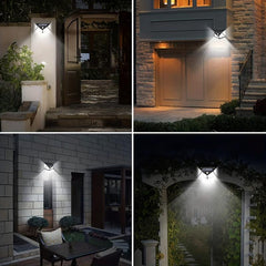 100 LED Solar Outdoor Lights Waterproof Motion Sensor Bright for Garden Pathway