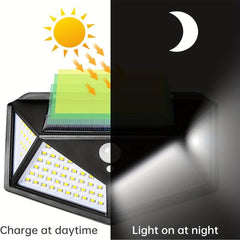 100 LED Solar Outdoor Lights Waterproof Motion Sensor Bright for Garden Pathway