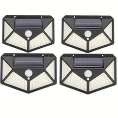 100 LED Solar Outdoor Lights Waterproof Motion Sensor Bright for Garden Pathway