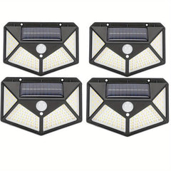 100 LED Solar Outdoor Lights Waterproof Motion Sensor Bright for Garden Pathway