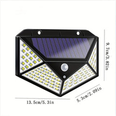 100LED Solar Wall Lamp Outdoor Waterproof Garden Light