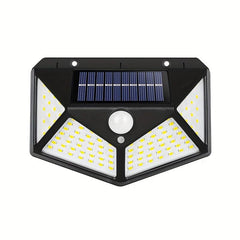 100LED Solar Wall Lamp Outdoor Waterproof Garden Light