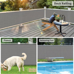 Stylish Balcony Privacy Screen for Deck Pool Fence Railing