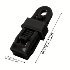 12pcs Awning Clamp Set Tent Snaps Hangers Camping Clips Tent Tighten Lock Grip
