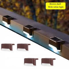 4 Pack Solar Deck Lights Outdoor Waterproof Led Solar Lights