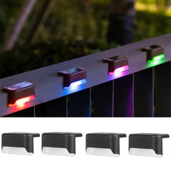 4 Pack Solar Deck Lights Outdoor Waterproof Led Solar Lights