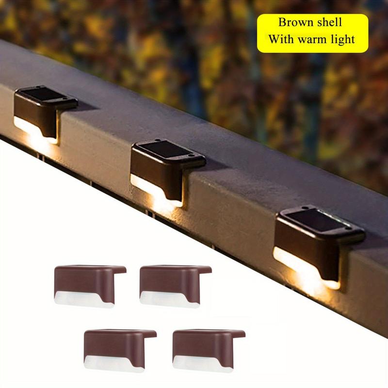 4 Pack Solar Deck Lights Outdoor Waterproof Led Solar Lights