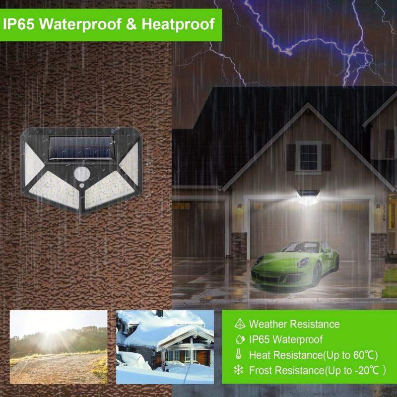 Solar Wall Lamp Outdoor Yard Light Human Body Induction Waterproof LED