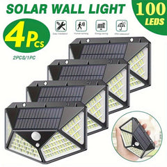 Solar Wall Lamp Outdoor Yard Light Human Body Induction Waterproof LED