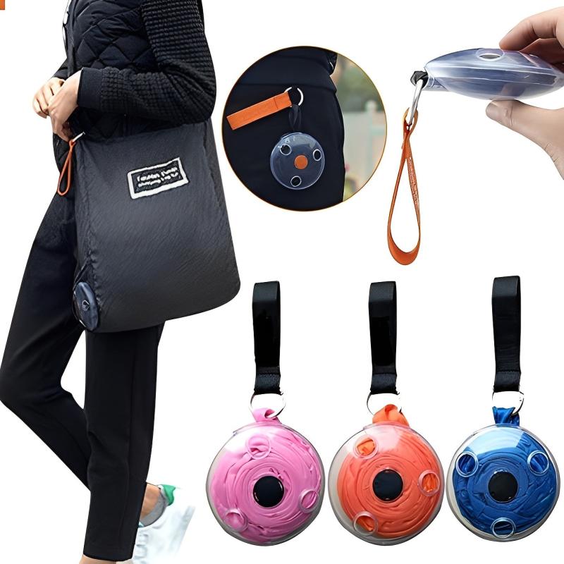 Foldable Reusable Shopping Bags in Storage Case and Lock