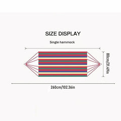 Outdoor Camping Hammock With Tree Straps Portable & Durable Holds 450lbs