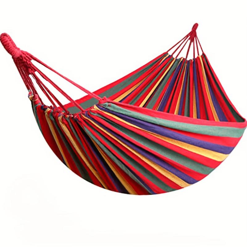 Outdoor Camping Hammock With Tree Straps Portable & Durable Holds 450lbs