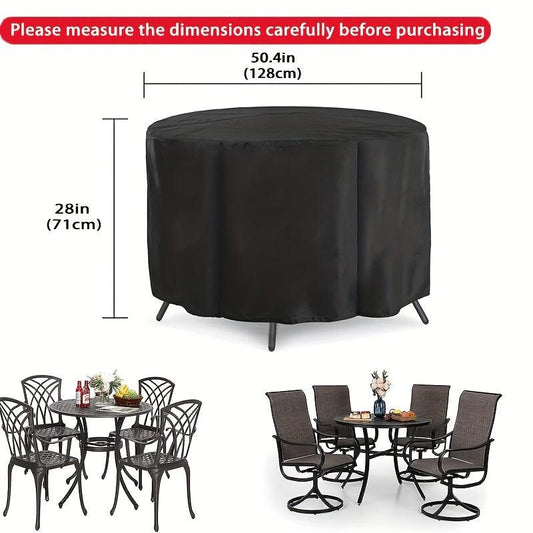 Waterproof Round Patio Furniture Cover Set UV Resistant