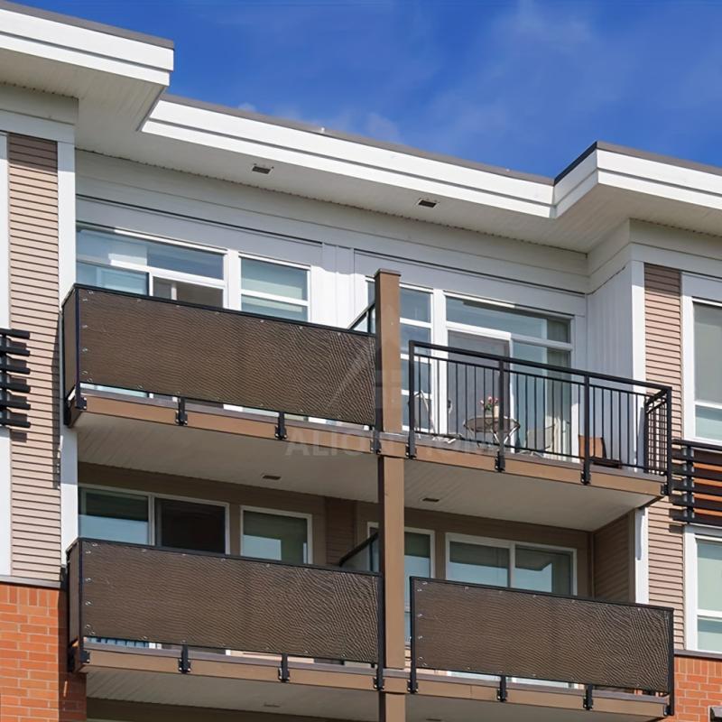 Brown Balcony Privacy Screen - Outdoor Windscreen Fencing