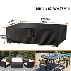 Outdoor Furniture Covers Waterproof Heavy 210D Combo Sofa Cover 180x120
