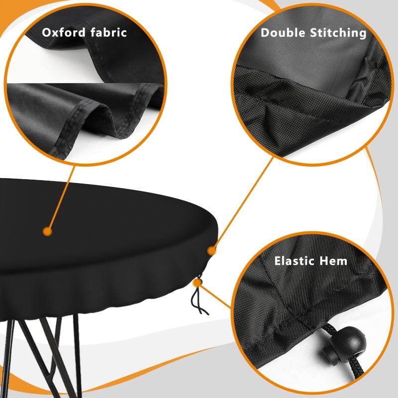 Waterproof 60-Inch Round Patio Furniture Cover