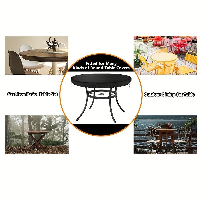Waterproof 60-Inch Round Patio Furniture Cover