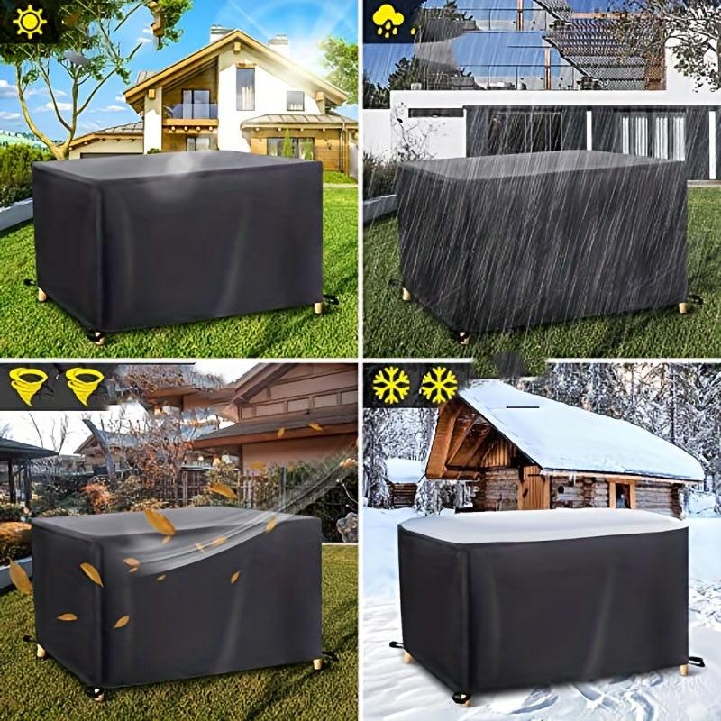 Waterproof Garden Table Cover 420D Oxford Tear Resistant Furniture Cover