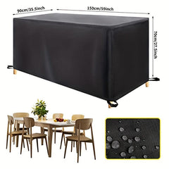Waterproof Garden Table Cover 420D Oxford Tear Resistant Furniture Cover