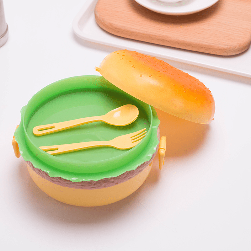 Kids' Double Tier Bento Box Set with Tableware
