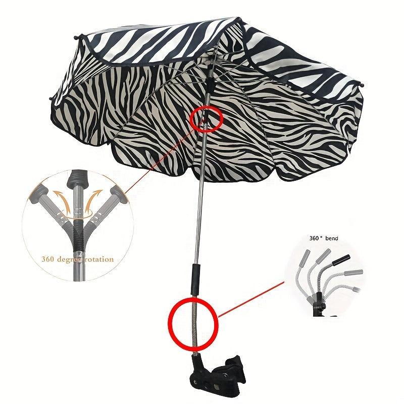 Summer Baby Stroller Umbrella Adjustable Angle Shaft & Patterns