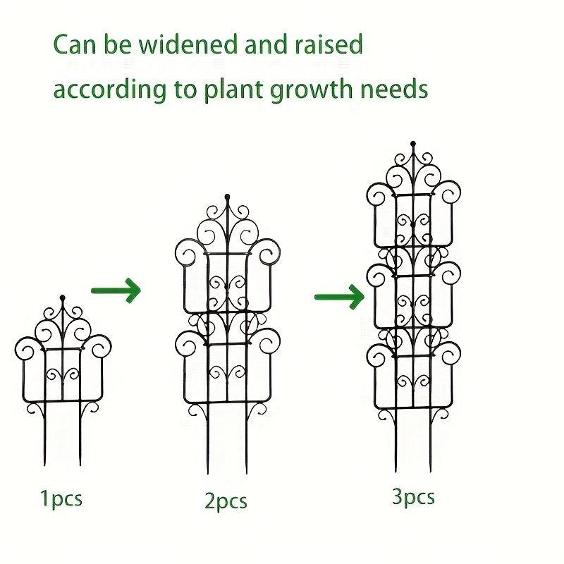 3 Plant Trellis for Climbing Plants & Flower Pots
