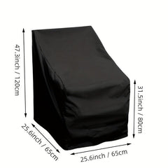 Waterproof Patio Stacking Chair Cover 65x65x1