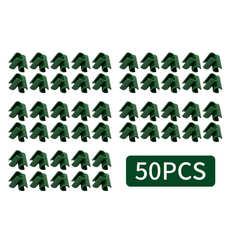 50pcs Cross Buckle Plant Support Gardening Pole Climbing Vine Frame
