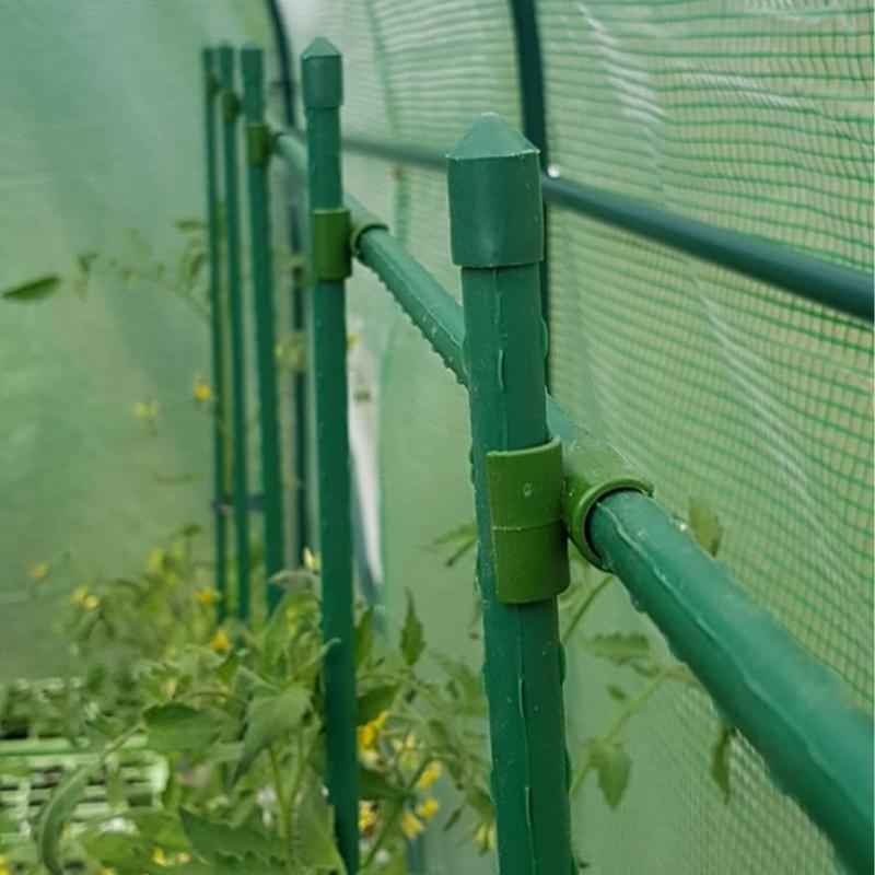 50pcs Cross Buckle Plant Support Gardening Pole Climbing Vine Frame