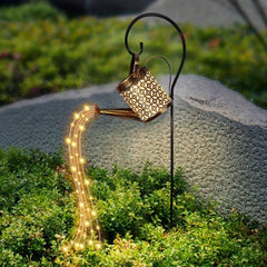 Solar Watering Can Light Garden Decorations Outdoor Waterproof Shower Lights