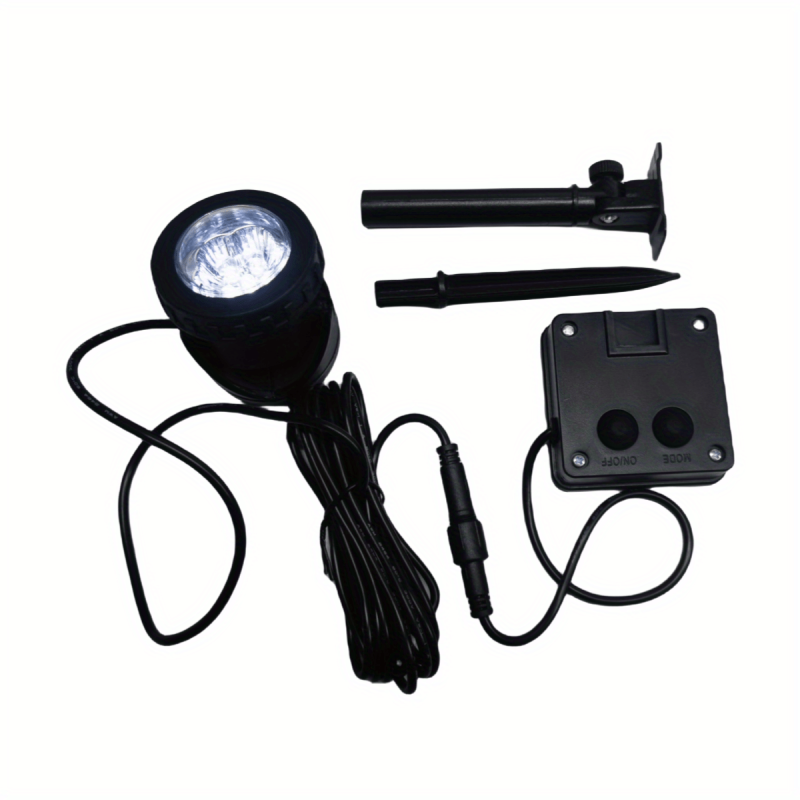 6LED Solar Spot Lights Outdoor Pond Light Waterproof Submersible Lamps