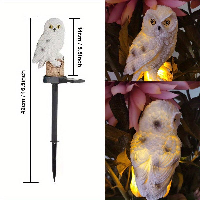 Solar Animal Garden Light Owl Waterproof Outdoor Decoration