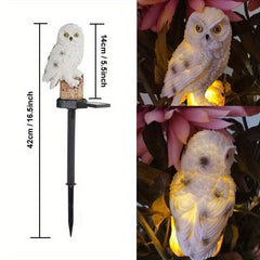 Solar Animal Garden Light Owl Waterproof Outdoor Decoration