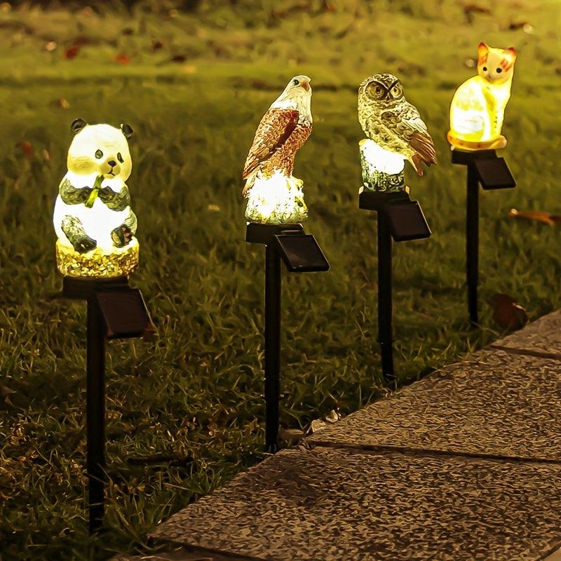 Solar Animal Garden Light Owl Waterproof Outdoor Decoration