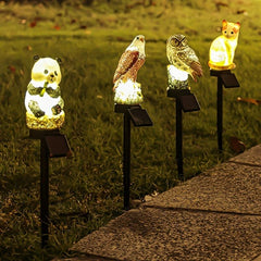 Solar Animal Garden Light Owl Waterproof Outdoor Decoration