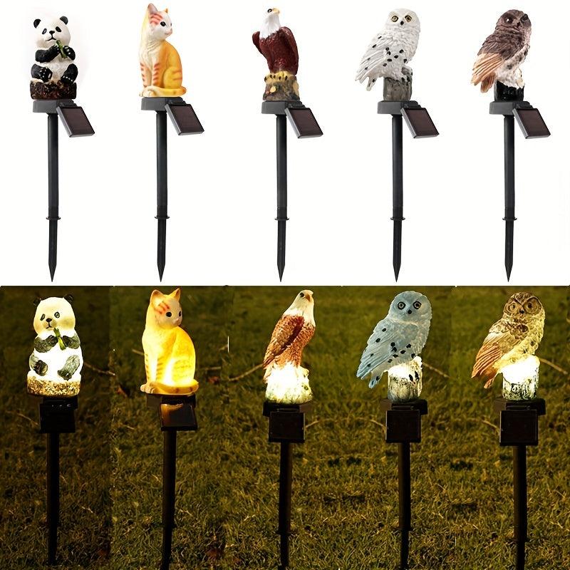 Solar Animal Garden Light Owl Waterproof Outdoor Decoration