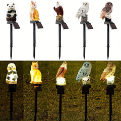Solar Animal Garden Light Owl Waterproof Outdoor Decoration
